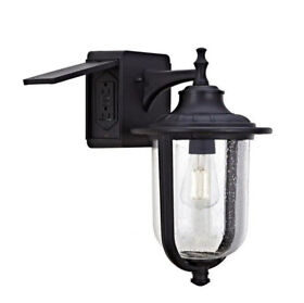 31849 Addington Park Grace 1-light Outdoor Wall Sconce With 2 Built-in Gfci Outlets
