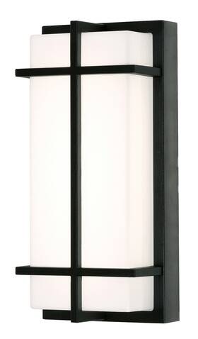 Augw0612lajmvbk Afx Augw0612lajmv August 12 Inch Tall Led Outdoor Wall Sconce - White