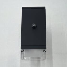 Eddw0608lajmv-bk-pc Afx Edmund Led Outdoor Wall Sconce Black/clear Matte 12w 800lm 3000k