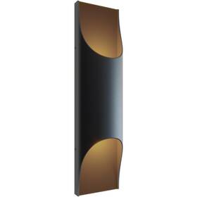 Harw0518l30d1bk Afx Inc. Harrison Led 18 Inch Black Outdoor Wall Sconce