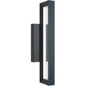 Lemw0518lajudbk Afx Inc. Liam Led 18 Inch Black Outdoor Wall Sconce