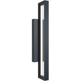 Lemw0524lajudbk Afx Inc. Liam Led 24 Inch Black Outdoor Wall Sconce