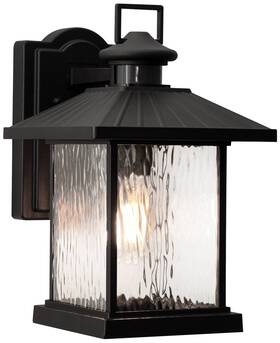Lnnw0711mbbk Afx Lennon 11 1/2 Inch H Black Dusk To Dawn Outdoor Wall Light