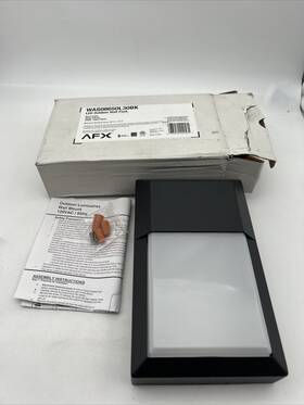 Was08650l30bk Afx Led Outdoor Wall Pack Black Finish Warm White