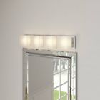 20222a Alea 1 Eglo Usa Vanity Light Finish Coated Opal Glass New