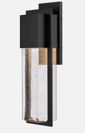 82015bk-ll Alex Lark 1 Light Outdoor Large Wall Mount Lantern Bk/seed -