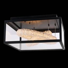 095543-052-fr001 Allegri 095543-fr001 Lina Esterno 24 Inch W Led Flush Mount Outdoor - Black