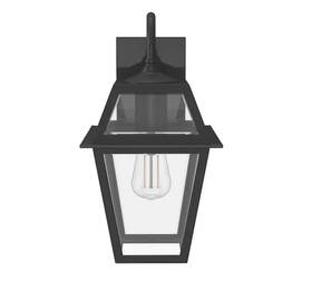Allen Roth 080629710498 Belasco 1 -light 15-in H Black Hardwired Outdoor Wall Light