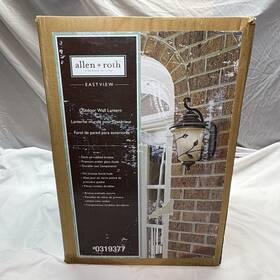 319377 Allen Roth Eastview 1-light 14.85-in Dark Oil-rubbed Bronze Outdoor Wall Light 319377 Allen Roth Eastview 1-light 14.85-in Dark Oil-rubbed Bronze Outdoor Wall Light