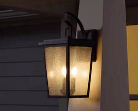 4145461 Allen Roth Mt Airy 18 Inch Matte Black Outdoor Light / Wall Lantern 81006 - Nib 4145461 Allen Roth Mt Airy 18 Inch Matte Black Outdoor Light / Wall Lantern 81006 - Nib