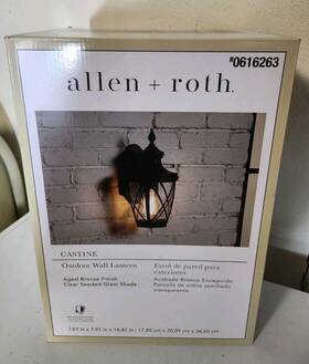 41991 Allen Roth Castine Outdoor Wall Light