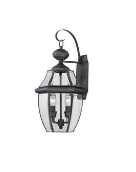 Allen Roth 725916105860 Brayden 2-light 20.5-in H Black Incandescent Outdoor Wall Light Allen Roth 725916105860 Brayden 2-light 20.5-in H Black Incandescent Outdoor Wall Light