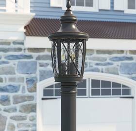 Allen Roth 725916105884 Brayden 21.63-in Matte Black Traditional Outdoor Light Post Lantern Allen Roth 725916105884 Brayden 21.63-in Matte Black Traditional Outdoor Light Post Lantern
