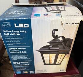 Art.709775 Altair Lighting 709775 Outdoor Energy Saving Photocell Led Lantern Item New