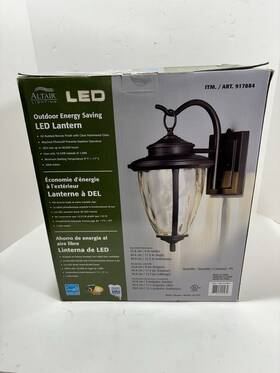 917884 Altair Lighting Outdoor Led Lantern Dusk To Dawn Technology Nos