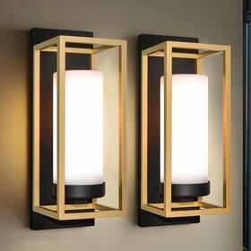 Hy90022mk-db Alvime Lighting Modern Outdoor Wall Light Fixtures Exterior 2 Pack