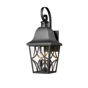 Ama Pear 445030921988 Black Aluminium Waterproof Outdoor Wall Light Fixtures Exterior Sconce Por