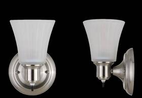 352-5809 Anthony 2 Of Patriot Lighting Wall Lantern Indoor Satin Nickel Finish Frosted Glass New