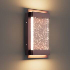 Gw-039 Aoceley Modern Outdoor Wall Sconce With Crystal Bubble Glass 3000k Led