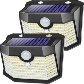 Aootek 850066411636 Motion Sensor Light 2 Packs Solar Lights Outdoor Waterproof With 3 Lighting