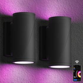 C6611-a Appeck Outdoor Wall Lights 30w Rgbcw Led Up Down Smart Exterio C6611-a Appeck Outdoor Wall Lights 30w Rgbcw Led Up Down Smart Exterio