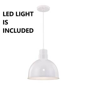 Ad20-15ll-4k Ark Lighting Deep Bowl Pendant 20 Inch Dome 15w Led Light Long Cord And For Ceiling
