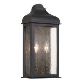 Ac8186bk Artcraft Lighting Ac8186 Madrid 2 Light 16 Inch Tall Outdoor Wall - Black