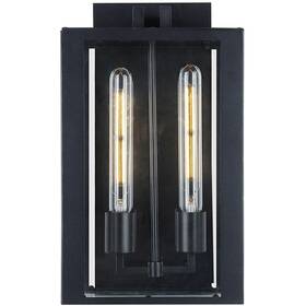 Ac8791bk Artcraft Lighting Waterville Led 15 Inch Matte Black Outdoor Wall Light