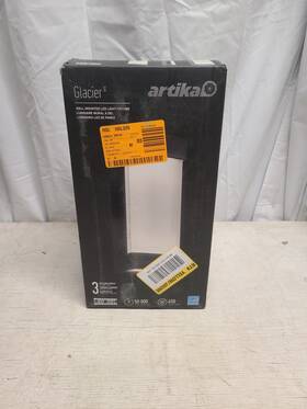 1005887679 Artika Glacier Black Modern Led Outdoor Wall Lantern Sconce New 1005887679 Artika Glacier Black Modern Led Outdoor Wall Lantern Sconce New
