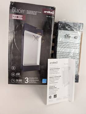 1101430 Artika Glacier Integrated Led Wall Light Indoor/outdoor Sconce
