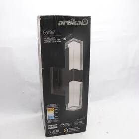 Artika 846979035175 Gemini Led Modern Outdoor Wall Light 11w Out-gec-mb