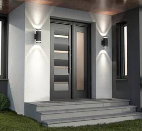 Artika 846979036462 Stark Black App Control Smart Dusk To Dawn Led Exterior Lantern