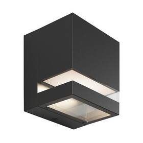 Artika 846979036745 Valor Black Modern Square Integrated Led Exterior Hardwired Garage And