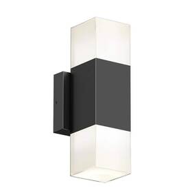 Artika 846979038176 Lenox Black Modern 3 Cct Integrated Led Exterior Hardwired Garage And Lantern