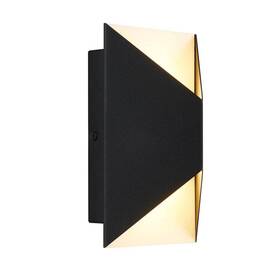 Artika 846979040780 Tria Black Modern Integrated Led Outdoor Hardwired Garage And Porch-light