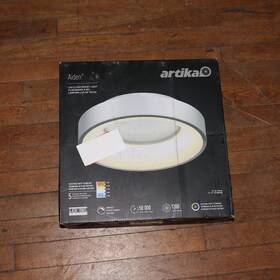 Fm-aic-hd2wh Artika Aiden 1-light Modern White Integrated Led 5 Cct Flush Mount Ceiling Light Fm-aic-hd2wh Artika Aiden 1-light Modern White Integrated Led 5 Cct Flush Mount Ceiling Light