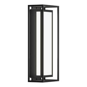 Out-gh-mb10 Artika Ghost Black Modern Large Integrated Led Exterior Hardwired Garage And Lantern