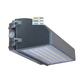 Vpl-wps-80wan-50k Aruesi 80w Led Wall Pack Light With Dusk To Dawn Photocell 10400lm 80w/60w/40