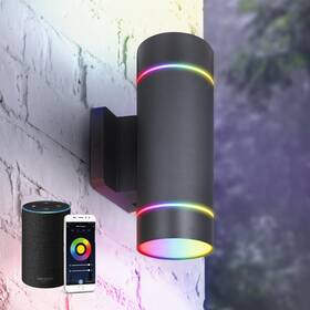 A-lclr2-30smrgb-b Asd Led 2way Round Cylinder Wall Light Fixture 30w 900lm Rgb2700k6500k 120v Smar A-lclr2-30smrgb-b Asd Led 2way Round Cylinder Wall Light Fixture 30w 900lm Rgb2700k6500k 120v Smar