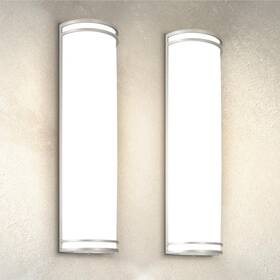 A-lws21m24d25ccnk-2p Asd 24 Inch Led Outdoor Sconce Lights - 25w 120-277v 3000k 4000k 5000k Nickel Ex