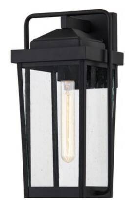 Ash33215b Ashley Harbour Ash32215b 1-light 14.5 In Matte Black Outdoor Wall Light