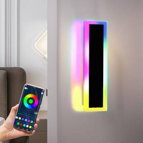 As-12inrgbw-wall-light-bar-1p Aslong 12in Led Rgbw Wall Light With App Control Ip66 Waterproof Smart Rgb L