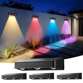 10080 Auderwin Solar Fence Lights 1200 Mah Wall Outdoor Waterproof Ip65 Led Fo 10080 Auderwin Solar Fence Lights 1200 Mah Wall Outdoor Waterproof Ip65 Led Fo