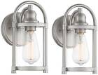 Ks306k2 Avani 10 1/4inch High Brushed Nickel Outdoor Wall Light Set Of 2