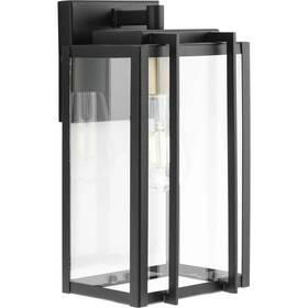Avec 840396500148 Marimac Modern Craftsman Black Outdoor Wall Lantern With Gold Acccent - New
