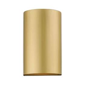 22061-32 Aviance Lighting Outdoor Led Wall Sconce Cylinder Stainless Steel Satin Gold