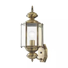 Aviance Lighting 726084433977 Bannington 17.5 Inch 1-light Antique Brass Outdoor Hardwired Wall Lantern Sconce