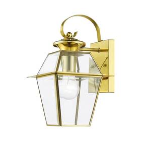 Hd09257 Aviance Lighting Ainsworth 12.5 Inch 1-light Polished Brass Outdoor Hardwired No