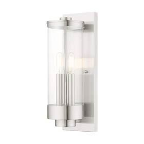 Hd63600 Aviance Lighting Cavanaugh 15.75 Inch 2-light Brushed Nickel Outdoor Hardwired No