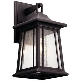 147-bel-3330054 Bailey Street Home 1 Light Medium Outdoor Wall Lantern - 16.5 Inches Tall By 8 Wide